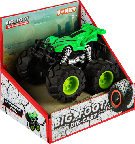 

Игрушка Funky Toys Машинка гоночная, die-cast, 4х4, 12 см, фрикционная, двойной реверс