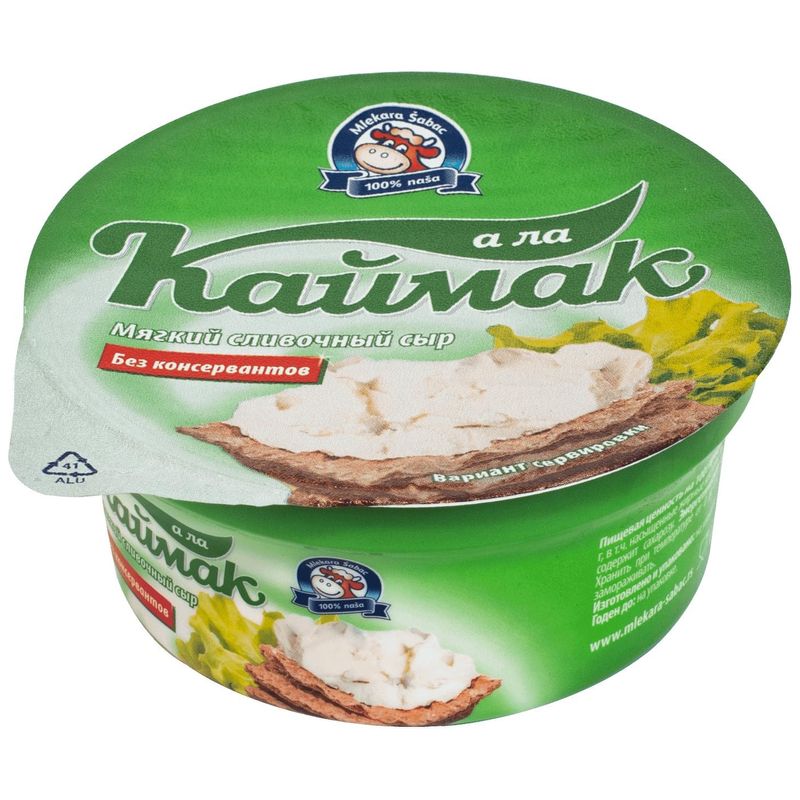 

Сыр мягкий Mlekara Sabac А ла каймак 70% 150 г