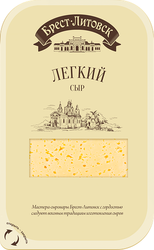 Сыр Савушкин продукт Брест-Литовск Легкий 35 % полутвердый нарезка, 150 г