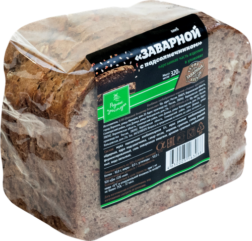 

Хлеб Родные просторы Заварной с подсолнечником 320 г