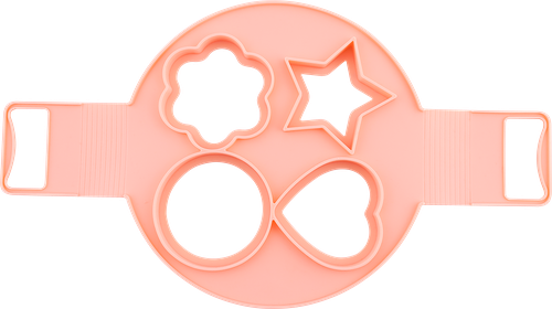 Форма для оладий HOMECLUB Folklore, 4 ячейки, силикон Арт. RG-1378