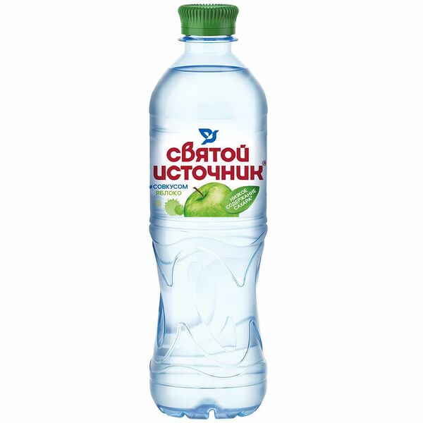 Вода Святой Источник со вкусом яблока негазированная, 500мл