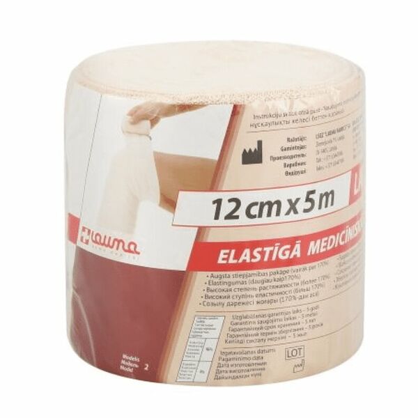 Бинт эластичный Lauma ВР 12 см x 5 м