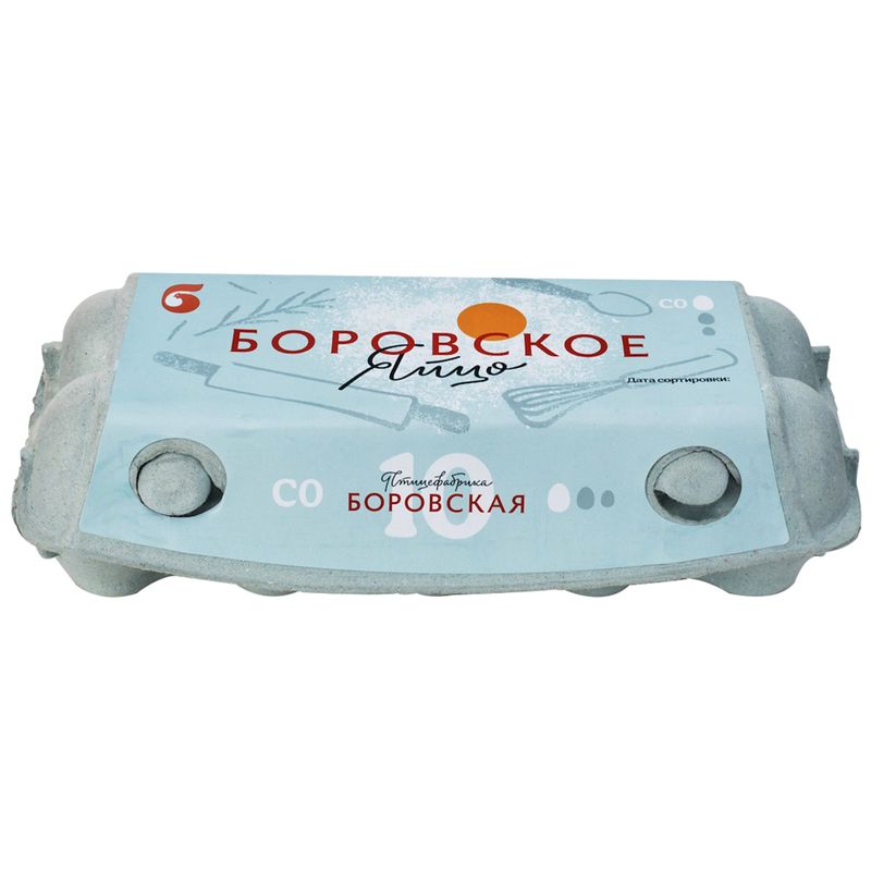 

Яйцо куриное Боровская птицефабрика С0 цвет в ассортименте, 10 шт.