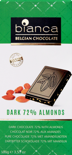 

Шоколад горький Bianca какао с миндалем, 100 г