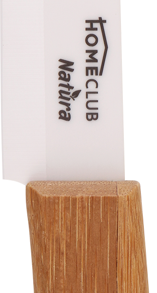 Нож универсальный HOMECLUB Natura 13см, керамический, дереянная ручка