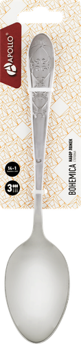 

Ложка столовая Apollo Bohemica, нержавеющая сталь, 3 шт