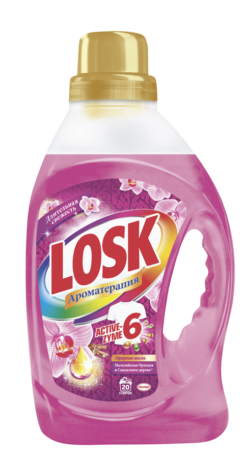 

Гель для стирки Losk Ароматерапия Орхидея и сандаловое дерево 1.46 мл