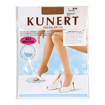 Колготки Kunert Fresh Up бежевые 10 den, размер 1