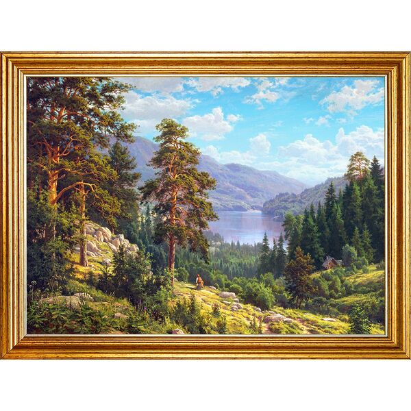 Картина в раме Воспоминание о Сибири, 30х40 см