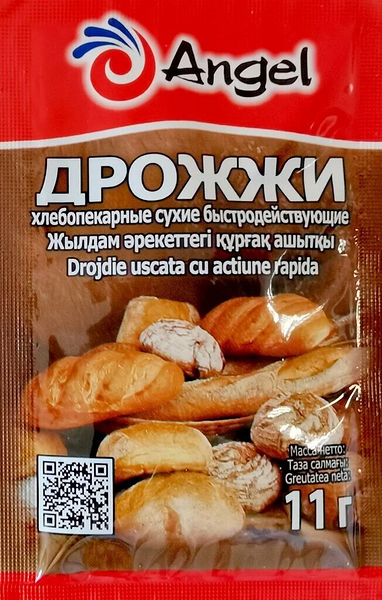 Дрожжи Angel сухие хлебопекарные, 11 г