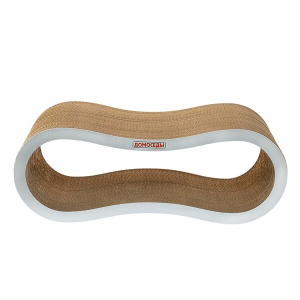 Когтеточка Домоседы Enigma из гофрированного картона для кошек 67х23х25 см