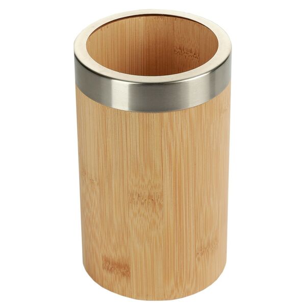 Подставка для столовых приборов, 16.2х10х10 см, бамбук