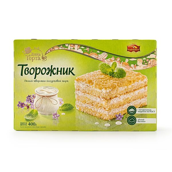 Торт творожно-йогуртовый Творожник Черёмушки