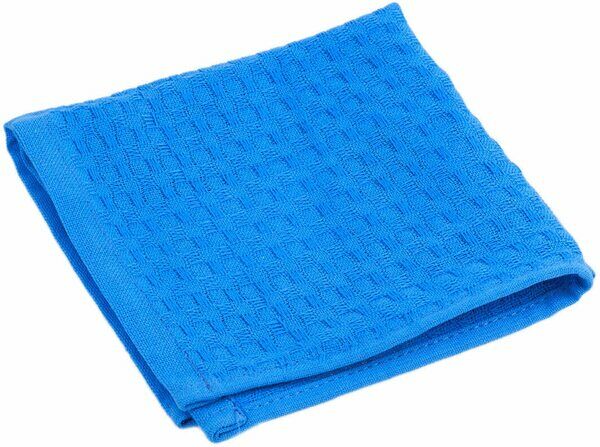 Полотенце кухонное Элиза синий, 30x30 см, вафельное