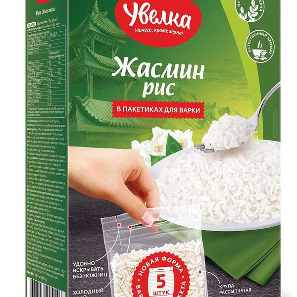 Рис Жасмин Увелка, 5×80 г