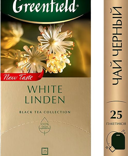 Чай черный Greenfield White Linden 25*1.5г