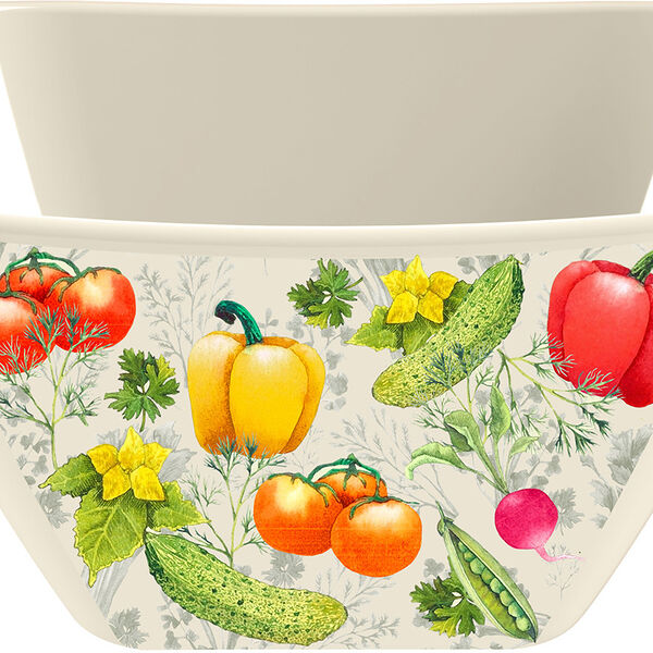 Миска Профит Хаус Bergamo пластиковая квадратная с декором