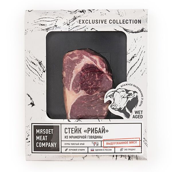 Стейк Рибай Exclusive Collection Wet age mяsoet meat company 400г, Россия
