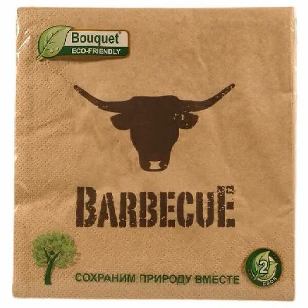 Салфетки бумажные Bouqet 2 слоя 33х33см 37883