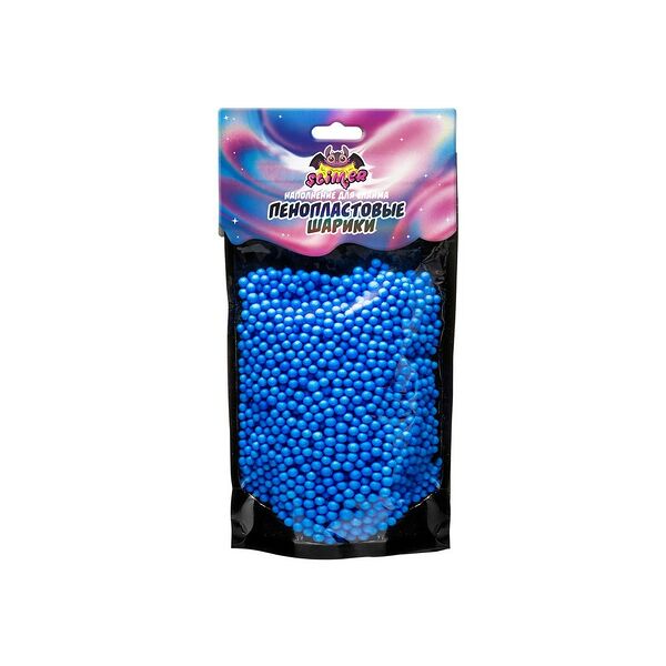 Наполнение для слайма Slime Лаборатория Пенопластовые шарики голубые, 4мм