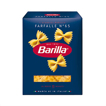 Макароны Barilla Farfalle бантики №65 высший сорт, 400г