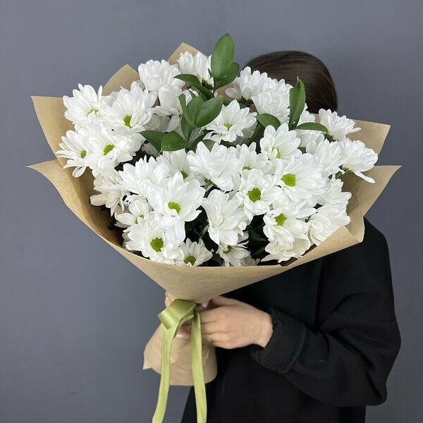 Букет из кустовых хризантем