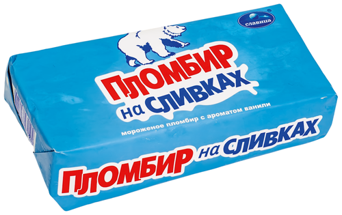 

Мороженое Славица Пломбир ванильный на сливках, 250 г