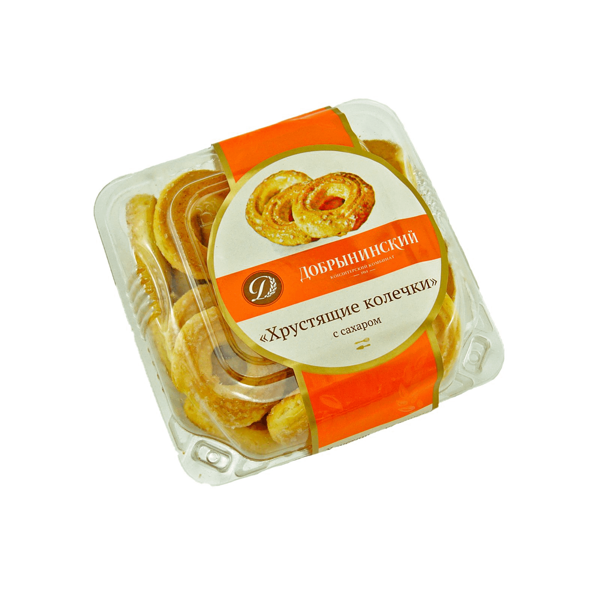 Печенье Хрустящие колечки Добрынинский с сахаром 75 г