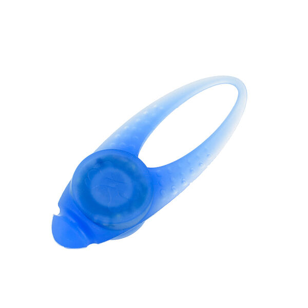 Маячок светящийся силиконовый голубой