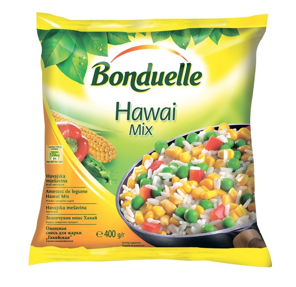 

Овощи с рисом «Гавайский микс», Bonduelle, 400 г, Польша