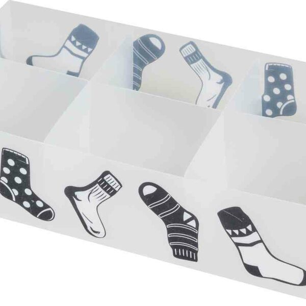 Коробка для белья Рыжий Кот с принтами, 30х15х7 см