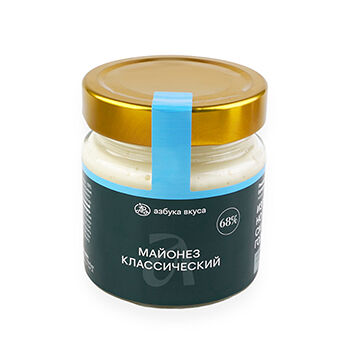 Майонез классический Азбука вкуса 68% 180 г, Россия