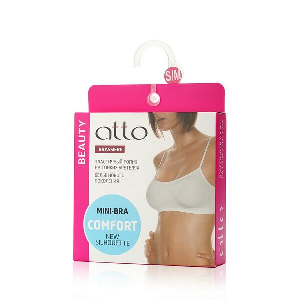 Женский бюстгальтер-топ Atto Microfibra, Пепельная роза, S/M