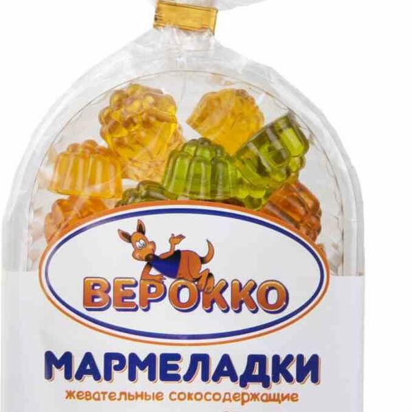 Мармелад жевательный сокосодержащий Верокко Фруктово-ягодный микс