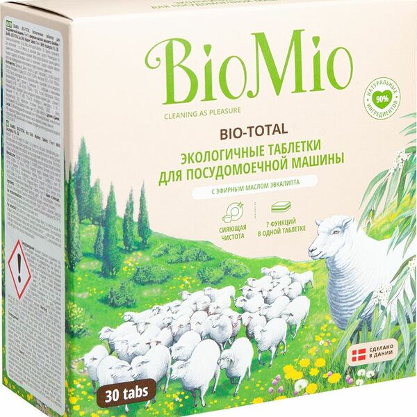 Таблетки BioMio Bio-Total с маслом эвкалипта, 30шт