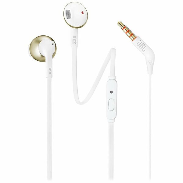 Наушники-вкладыши JBL T205, шампань