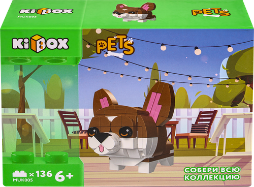 Конструктор KIBOX Корги, 136 деталей, Арт. MUK005