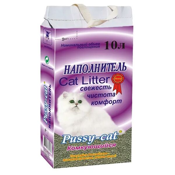 Наполнитель для кошачьего туалета Pussy-Cat комкующийся