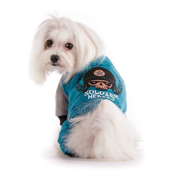 Комбинезон для собак 3XL голубой (унисекс)