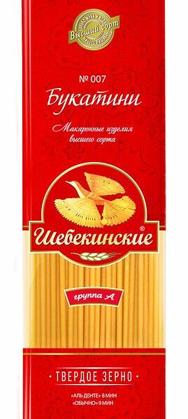 Макаронные изделия Букатини №007 Шебекинские 350г