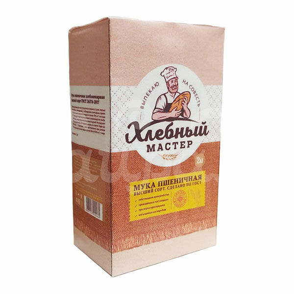 Мука Хлебный Мастер 2кг Пшеничная в/с