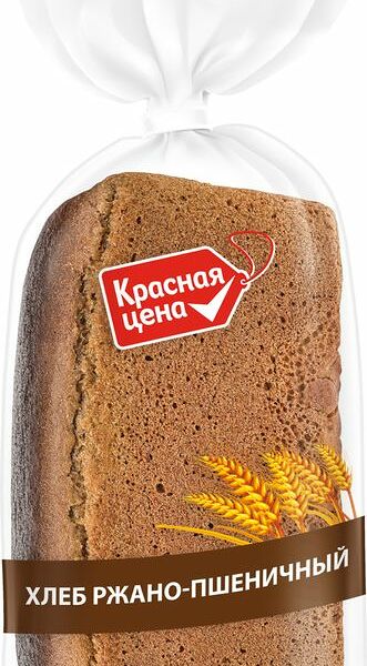 Хлеб Красная цена Ржано-пшеничный 650г
