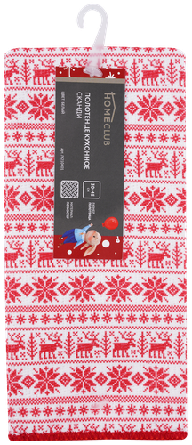 

Полотенце кухонное Homeclub Сканди 30х45 см 1 шт дизайн в ассортименте