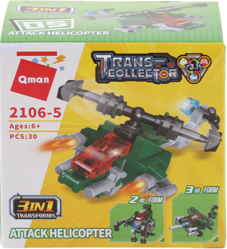 

Конструктор Qman Транспорт 1 шт., в ассортименте