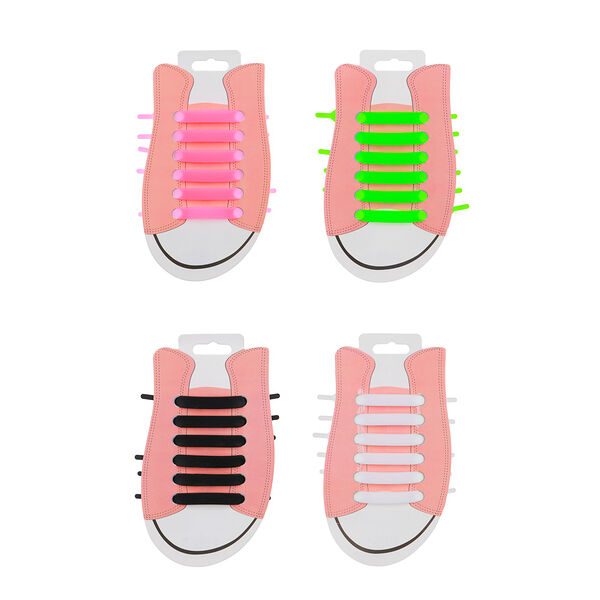 Набор шнурков GALANTE 6 шт, силикон, 9 см, в ассортименте