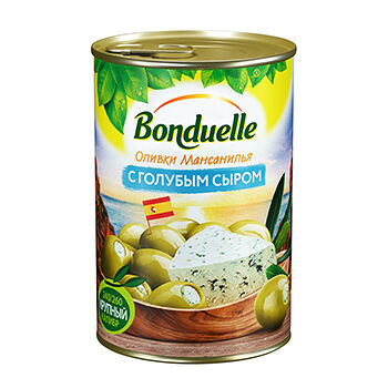 Оливки Bonduelle с голубым сыром