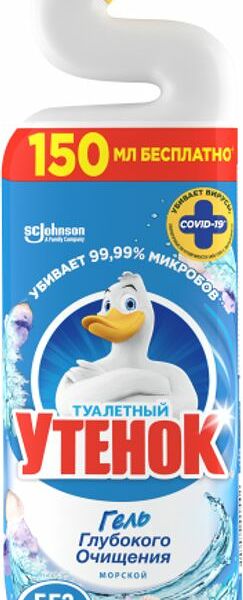 Чистящее средство для туалета Туалетный утёнок 5 в 1, морской