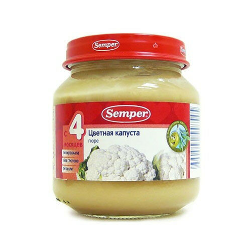 Пюре Semper Цветная капуста с 4 месяцев