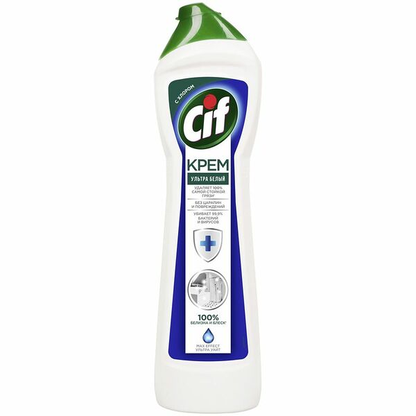 Крем чистящий Cif Ультра уайт ледяной бриз 3 действия, 450мл